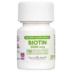 Twin Pack- RITE AID Biotin Instant Dissolve Tablets-5000 mcg-EX. 3/25-100 Ct. EA