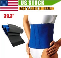 Unisex Neoprene Slimming Waist Belt Sweat Fat Cellulite Sauna Wrap Belly Burner