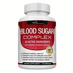 Blood Sugar Support Complex 2-Pack 120pill Cinnamon, Chromium, Alpha Lipoic Acid