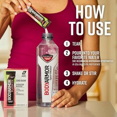 BODYARMOR Flash IV Electrolyte Packets, 0.25 Ounce (Pack of 15), Red