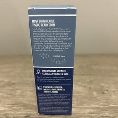 Triquetra L-Methylfolate 5-MTHF Plus Methyl B12 Supplement 1 oz Sealed Bottle