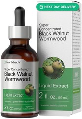 Horbaach Black Walnut Wormwood Extract Tincture 2 oz Alcohol-Free Liquid