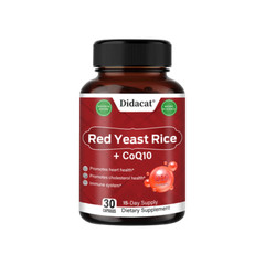 Red Yeast Rice+CoQ10 Capsules Promotes Heart & Cholesterol Health Immune Support