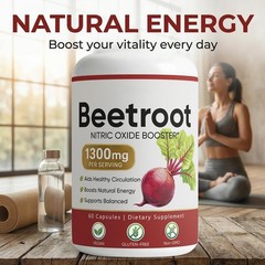 Lemeli Beetroot – 1300mg, Lemeli Beet Root Supplement 60 Capsules