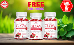 3 BOTTLES BRAVENLY Glow Advanced Watermelon Raspberry 60(x3) Gummies- NEW SEALED