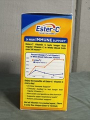 Ester C VITAMIN C 24 Hour Immune Support 500mg 90 Tablets – 06/2025