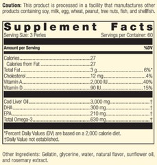 Standard Process – Cod Liver Oil – 180 Softgels