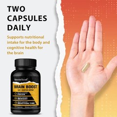 Brain Boost Nootropic Supplements Improve Cognitive Memory Mental Clarity 120 CT