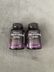 Didacat Melatonin 10mg Sleep Supplement 60 Capsules Each 2-Pack Exp 09/2026