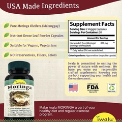 Natural Moringa | Best Supplement Capsule Pill Men Women FREE SHIP