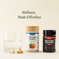 SNAP Nitric Oxide Enhancer Supplement & Prostate Wellness Bundle Saw Palmetto