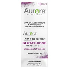2 X Aurora Nutrascience, Nano-Liposomal�, Glutathione, Liposomal Drink Mix, 10