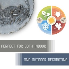 NAT & Jules Animal Character Dimensional Indoor Outdoor 12 inch Round Cast Re…