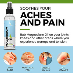 Magnesium Oil Spray – Large 8oz Size – Extra Strength – 100% Pure for Less St…