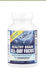 Healthy Brain All-Day Focus – 50 Tablets – Powerful 3-in-1 Brain Booster with…