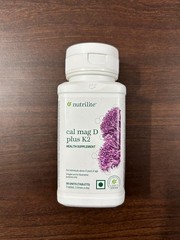 Amway Nutrilite Cal Mag D Plus K2 90 Tablet Strengthen Bones & Joints Calcium