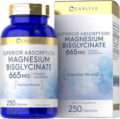Buffered Magnesium Bisglycinate 665 Mg 250 Capsules Chelated Essential Mineral N