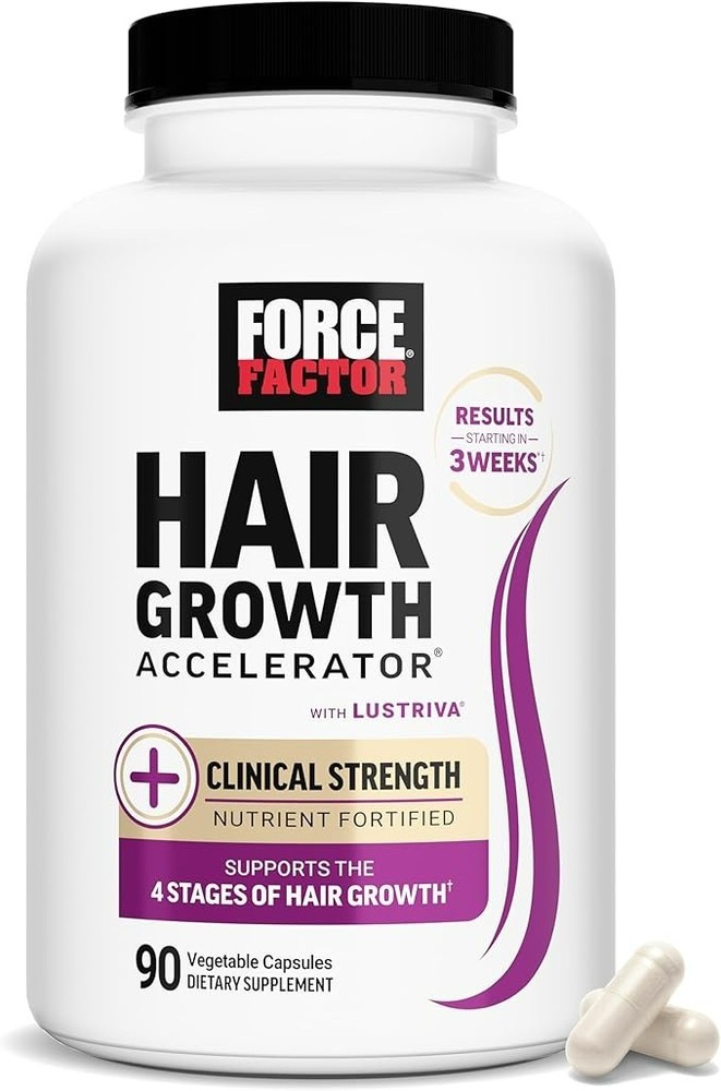 Factor Force Hair Growth Accelerator Multivitamin for Women & Men, with Lustr…