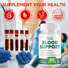 Healthy Flow Blood Advanced Formula, HealthyFlow Support Supplement 60 Capsules