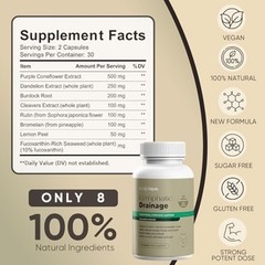 latest Formula, Capsules,Sculptique Ultimate 60 Lymphatic Potency Drainage Capsu
