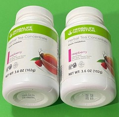 Herbalife Herbal Concentrate Instant Tea -Respberry Flavor-3.6 OZ 2*Pack)