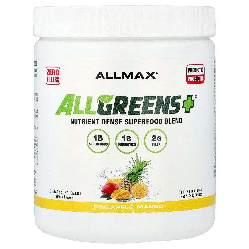 2 X ALLMAX, ALLGREENS+�, Pineapple Mango, 8.68 oz (246 g)