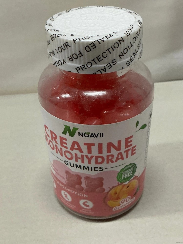 Noavii Creatine Monohydrate Gummies Sugar Free 90 Count BB: 1/27