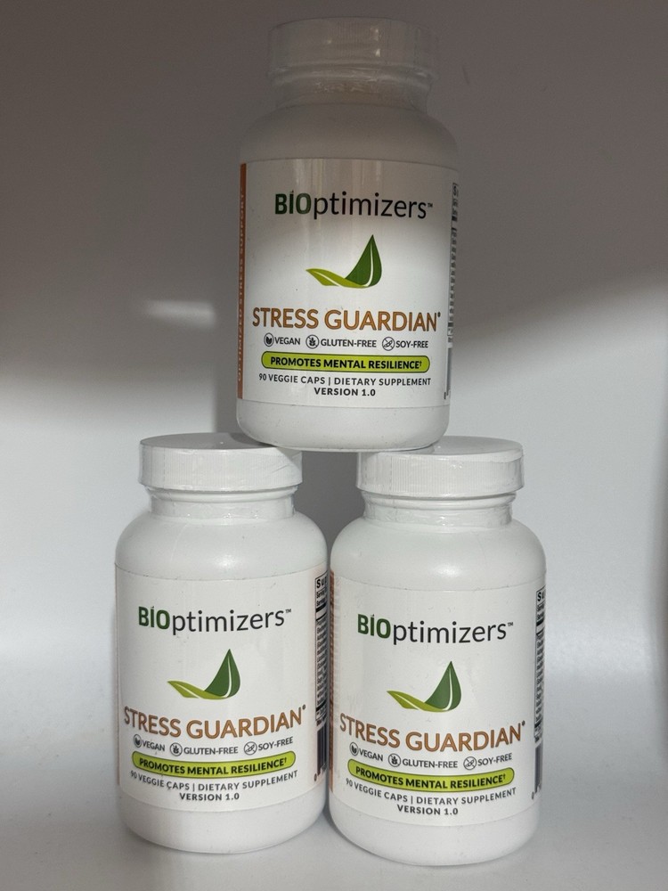 3x Bioptimizers Stress Guardian – Support HPA Axis – Mood, Performance 270 Caps
