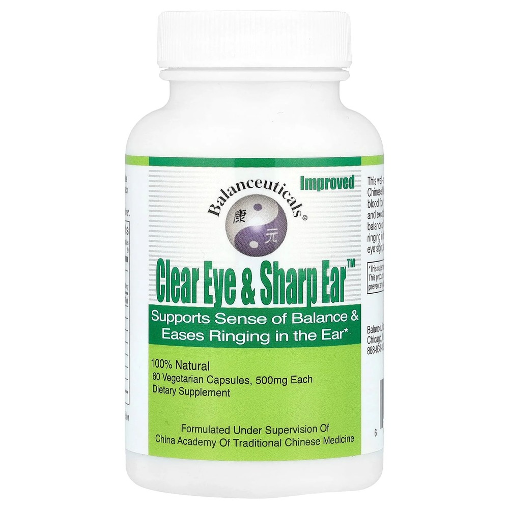 2 X Balanceuticals, Clear Eye & Sharp Ear�, 60 Vegetarian Capsules