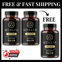 Qualia Mind Brain 2.0 Supplement Nootropics – 120 Capsules – New-3 pack