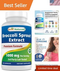 120 -Friendly Broccoli Sprout Capsules – 1000 mg, Anti-Inflammatory Support