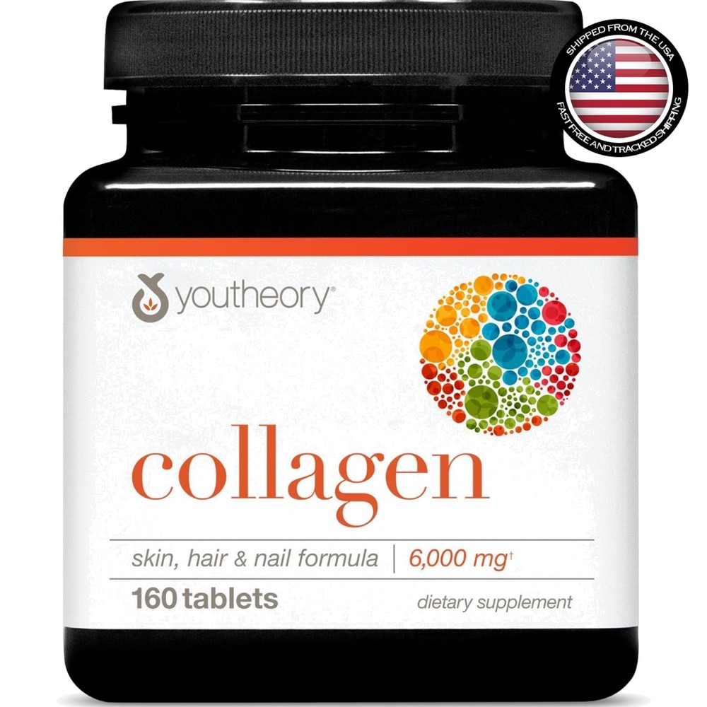 Luxury Collagen Supplement with Vitamin C – 6,000 mg for Hair & Joint Health …