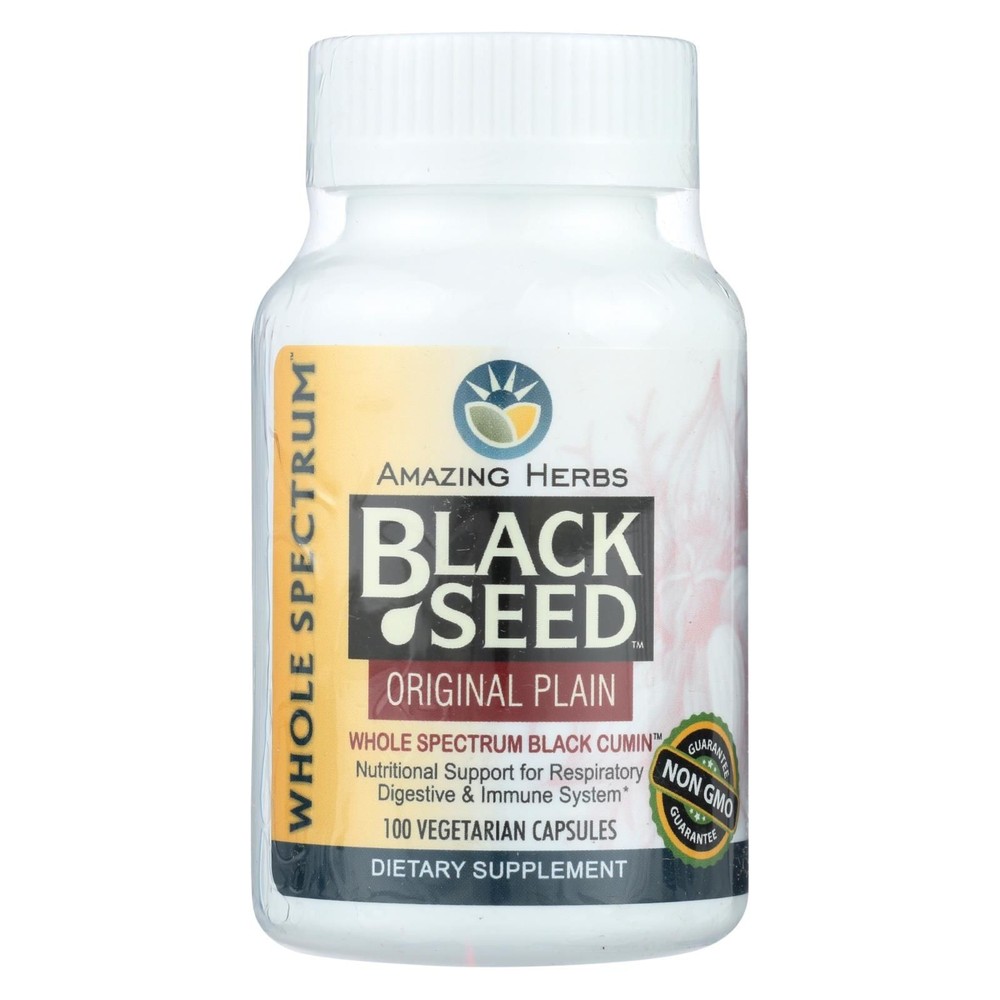 Amazing Herbs – Black Seed – 100 Capsules
