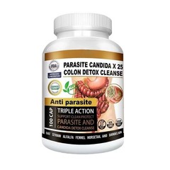 Potent Candida Cleanse With support & Detox Yeast Natural Herbs – 100 Capsules