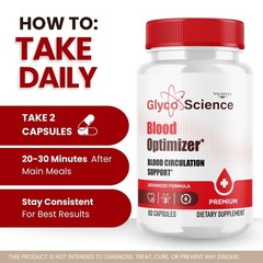 GlycoScience Blood Sugar Support Supplement Capsules Natural 2 Pack 120Ct