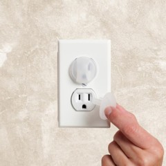 KidCo Electrical Outlet Caps (36 Pack) Clear 36 Count (Pack of 1)