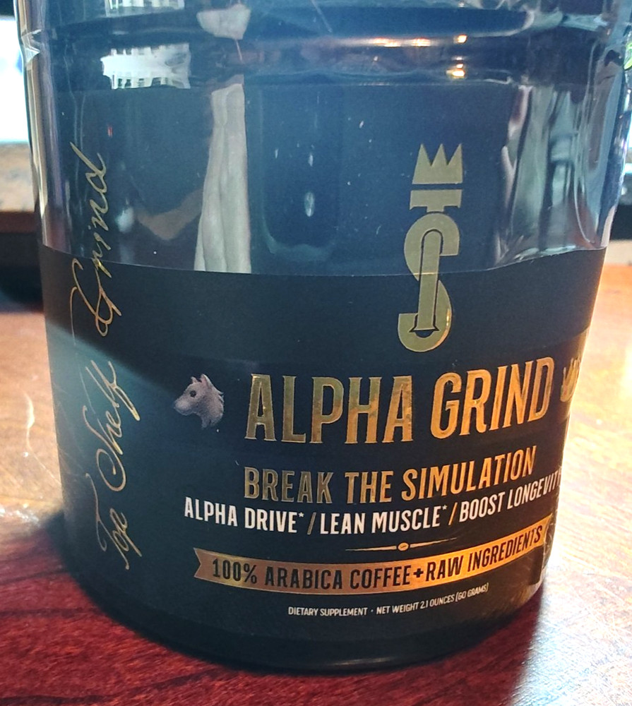 Alpha Grind – Instant Maca Arbica Coffee for Men 2.1 oz NEW & SEALED Exp 9/27