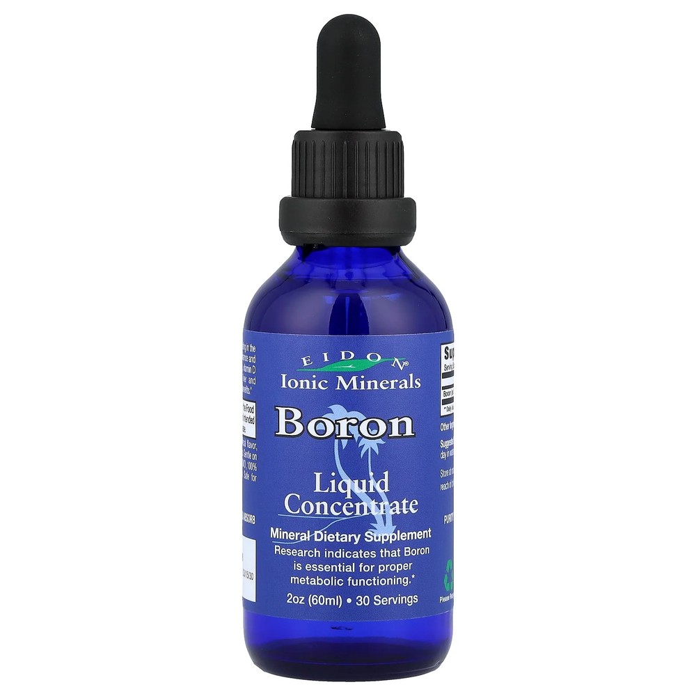 2 X Eidon Ionic Minerals, Boron, Liquid Concentrate, 2 oz (60 ml)