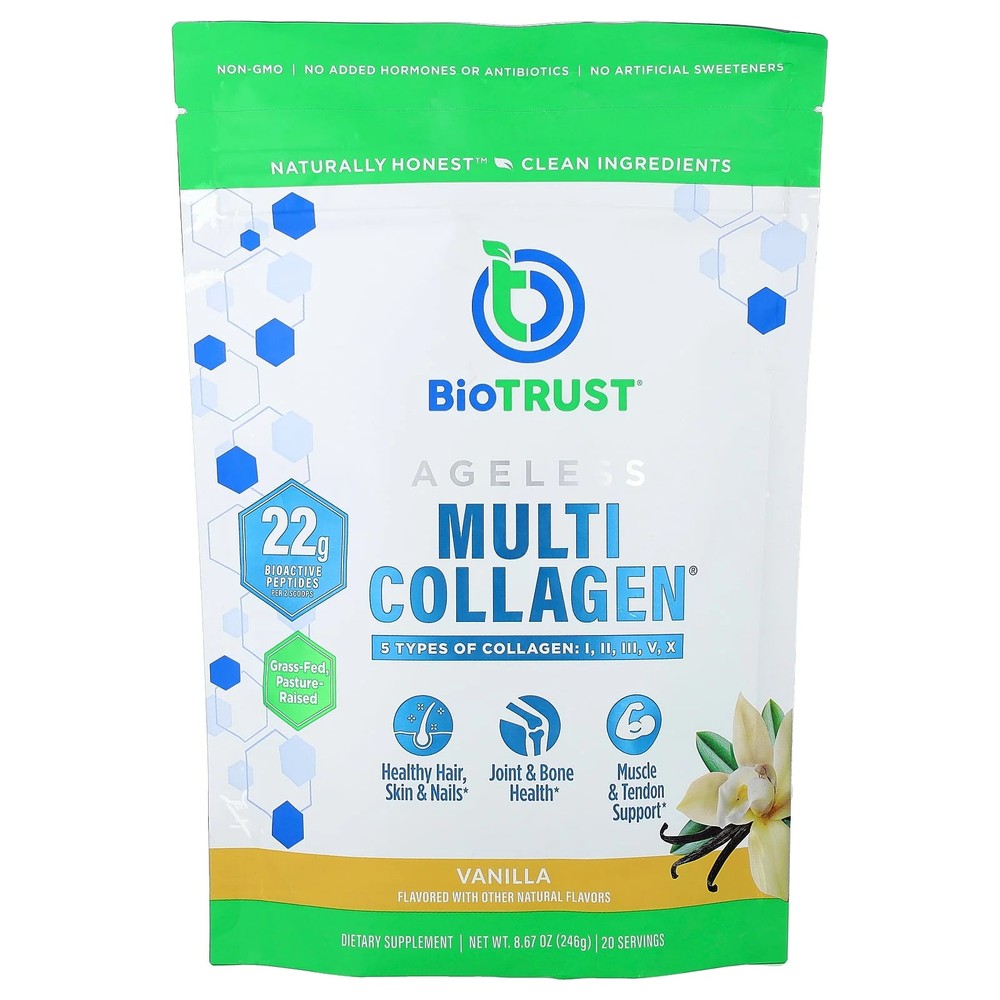 2 X BioTRUST, Ageless Multi Collagen�, Vanilla, 8.67 oz (246 g)