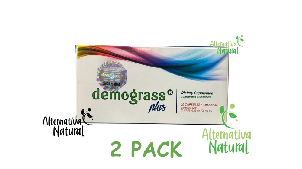 2 PACK!! DEMOGRASS PLUS – 100% Original – Weight Loss Supplement 60 Caps