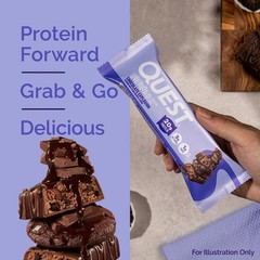 Quest Overload 20g Protein Bar, Chocolate Explosion Flavor, High Protein, Low Su