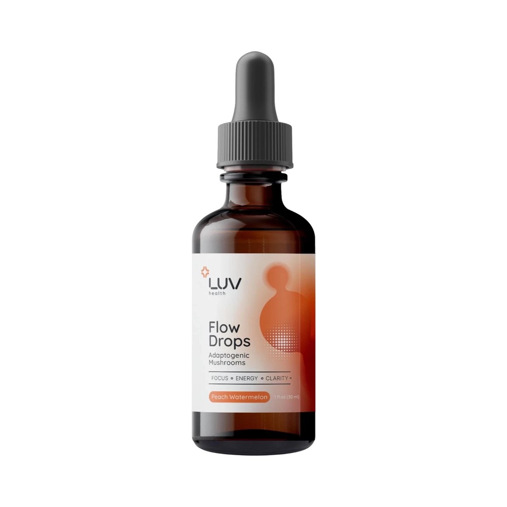 (1-Pack) LUV Health Flow Drops – Love Health Flow Adaptogen Mushroom Blend Drops