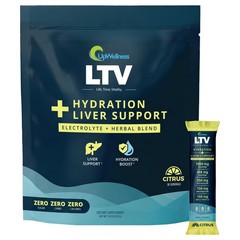 UpWellness LTV Liver Hydration Packets – Electrolytes 0.22 Ounce (Pack of 30)