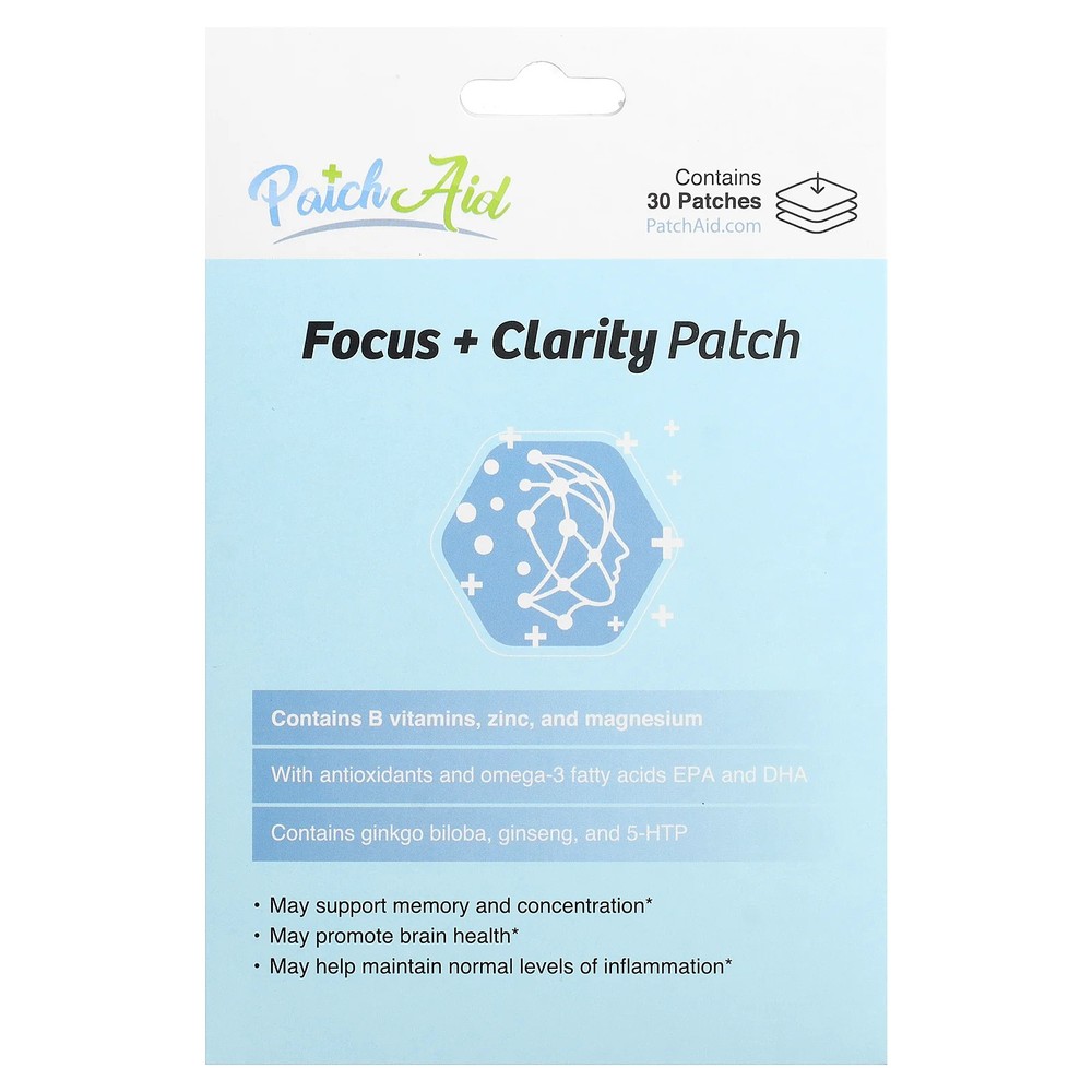 2 X PatchAid, Focus + Clarity Patch, 30 Patches