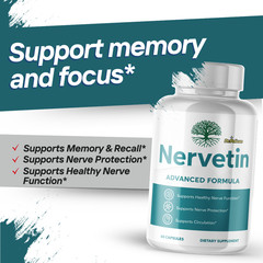 Nervetin- Brain Support- 60 Capsules