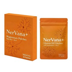 NerVana+Vitamin B12 Nerve Patch features Magnesium+ALA, 30 Patches