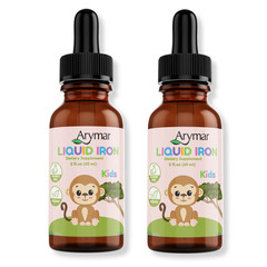 Arymar Kids Iron Liquid Drops, Dietary Supplement, 2 fl oz (2-Pack)