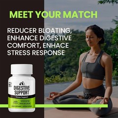 Digestive Support Papain, American Ginseng, Bromelain 60 Capsules