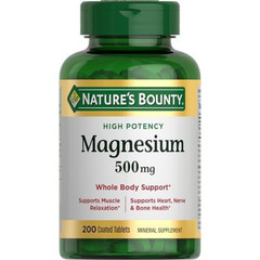 Nature’s Bounty Magnesium Supplements 500 Mg 200 Count (Pack of 1)