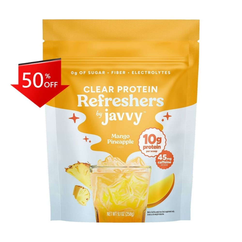 Javvy Mango Pineapple Clear Protein Refreshers – 9.1oz